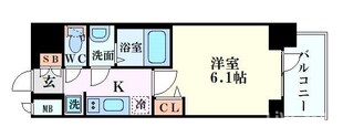 プレサンス松屋町ヴェルデスの物件間取画像